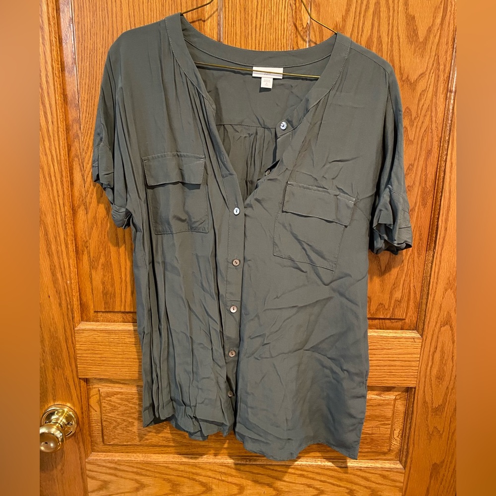 j jill Button Front Blouse